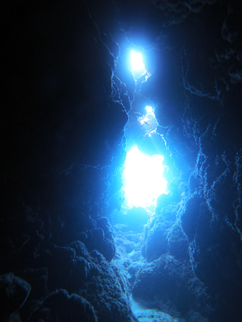 体験ダイビング洞窟
